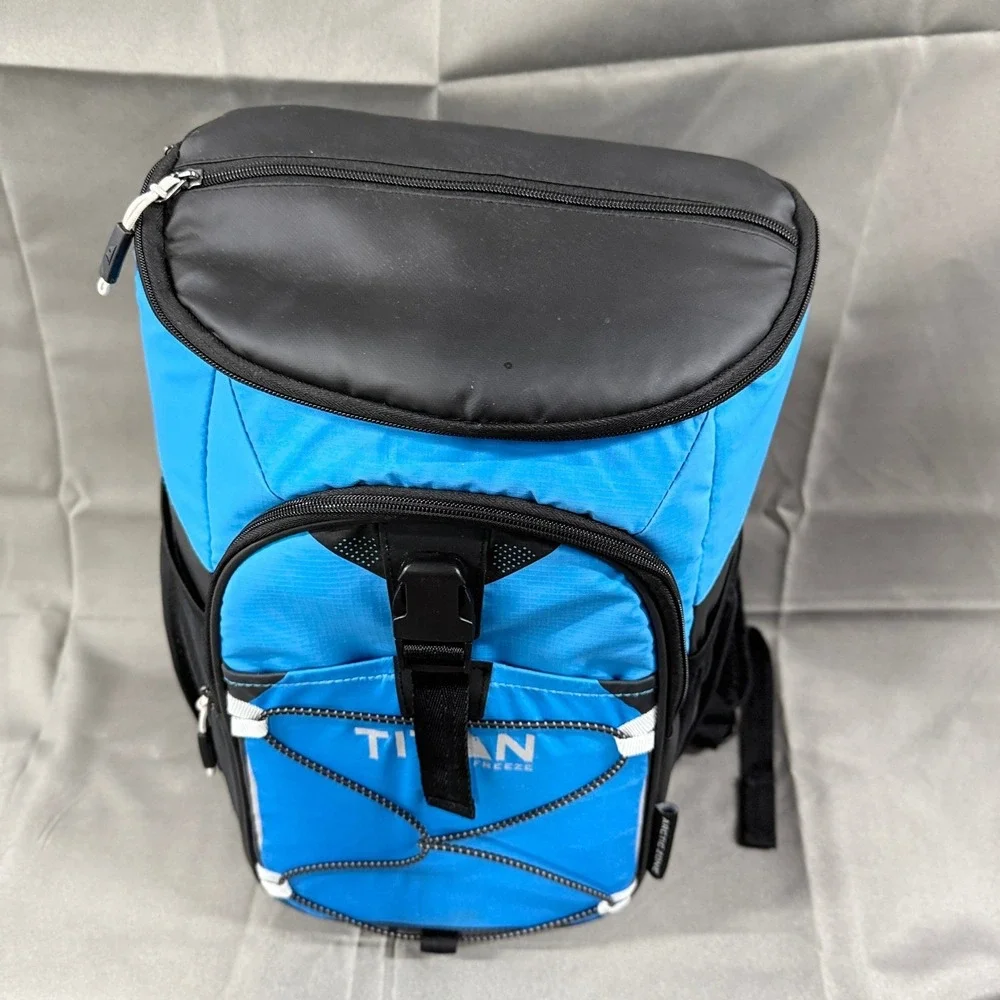 Titan Arctic Zone Freeze Backpack‎ Cooler Insulated Lunch Bag Blue Black